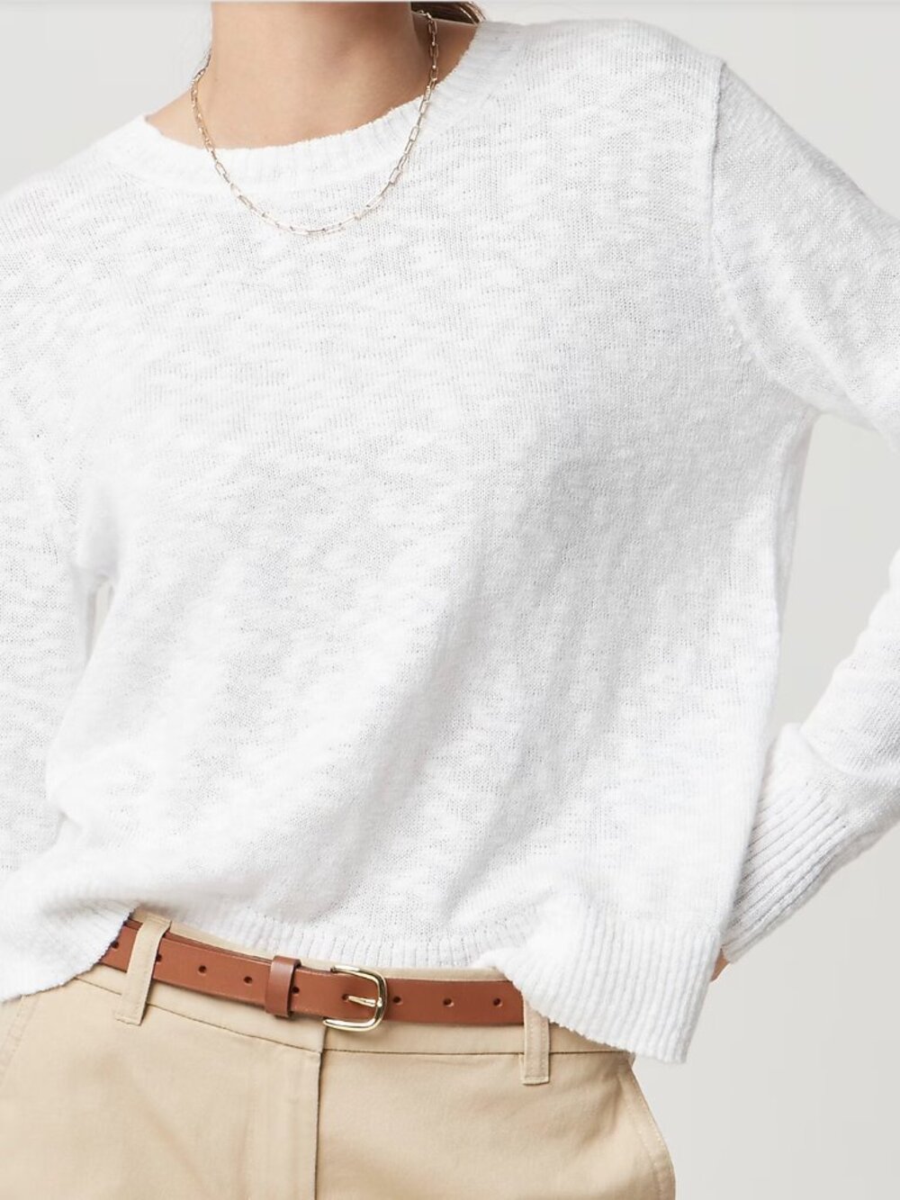 NEW NWT J. Crew Factory Crewneck beach sweater Color: White